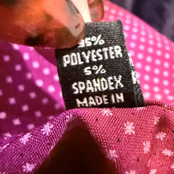 Jones New York Slim Fit Burgundy Long Sleeve Dress Shirt Men L Office Fall Work - Picture 5 of 7